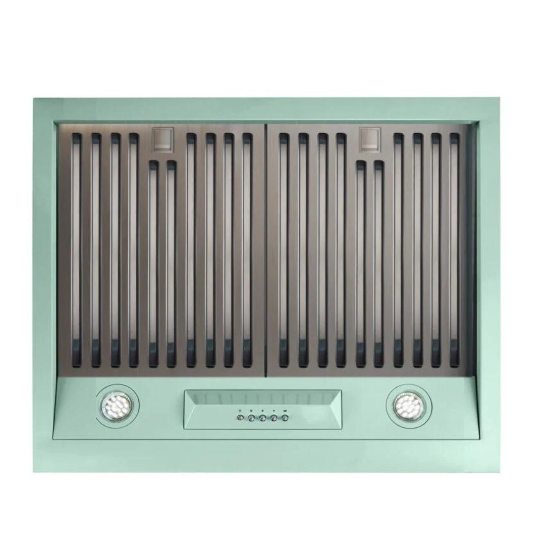 Unique Appliances - 24 Inch 502 CFM Under Cabinet Range Vent in Summer Mint Green - UGP-24CR RH LG