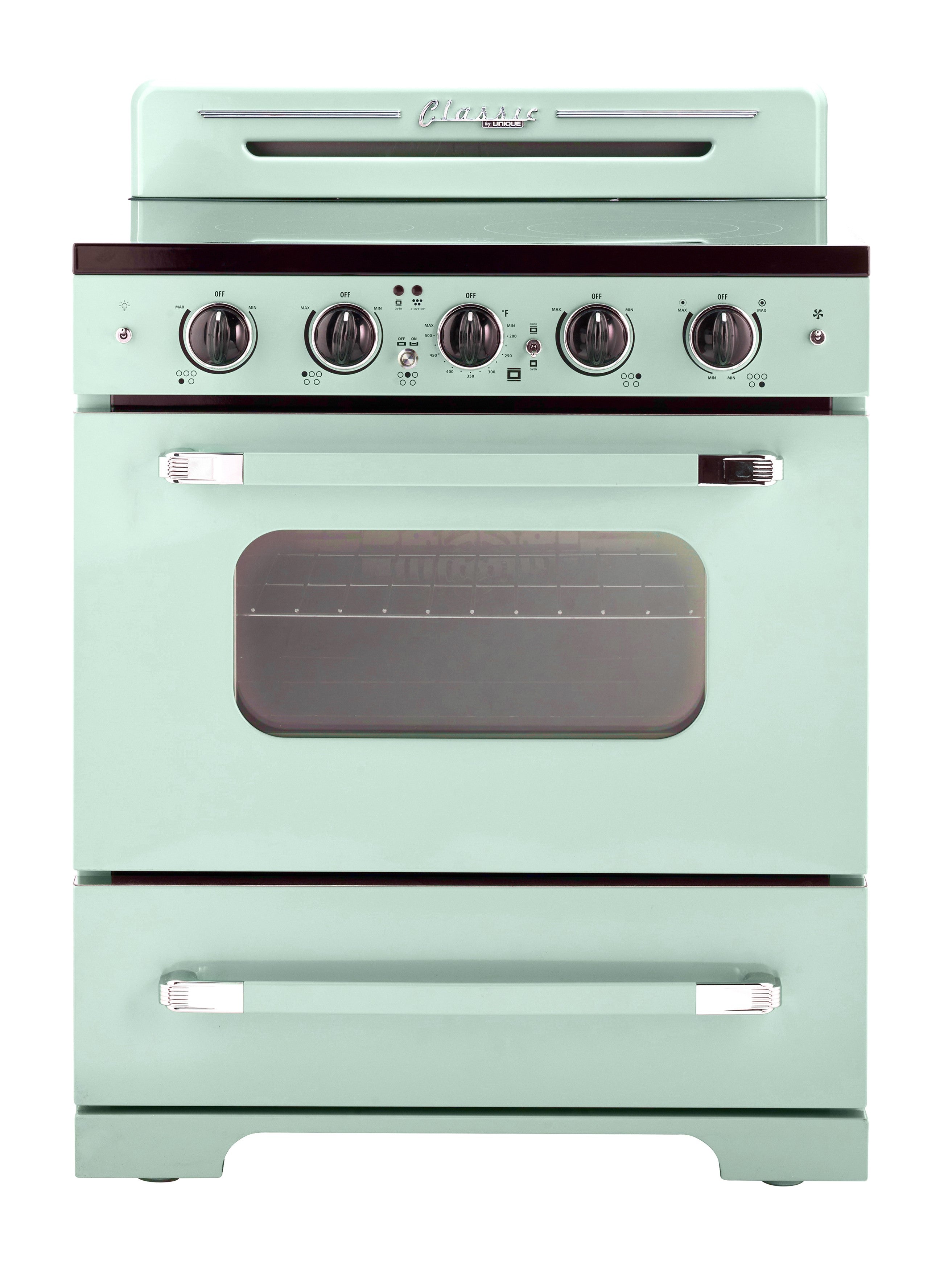 Unique Appliances - 3.9 cu. ft  Electric Range in Summer Mint Green - UGP-30CR EC LG