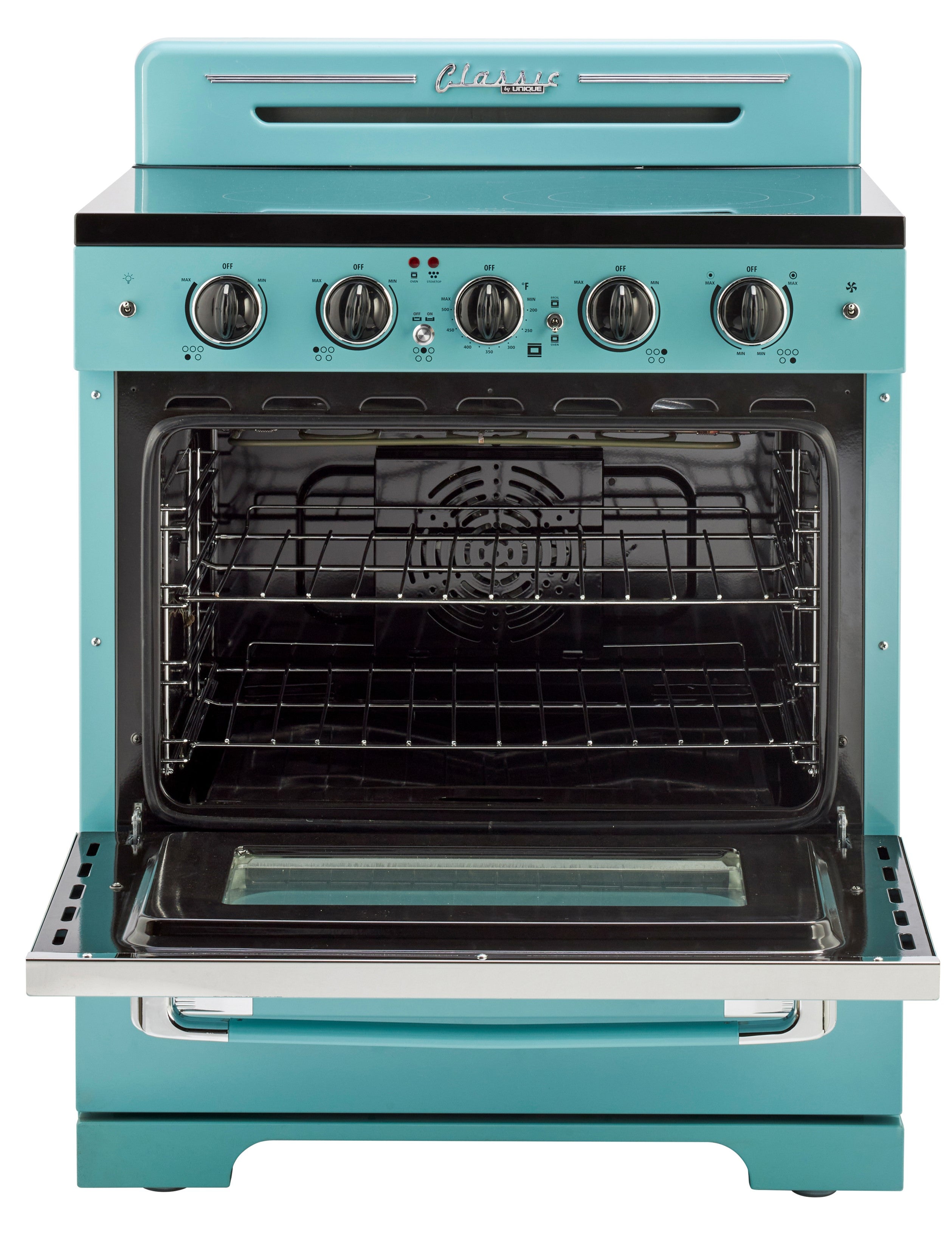 Unique Appliances - 3.9 cu. ft  Electric Range in Ocean Mist Turquoise - UGP-30CR EC T