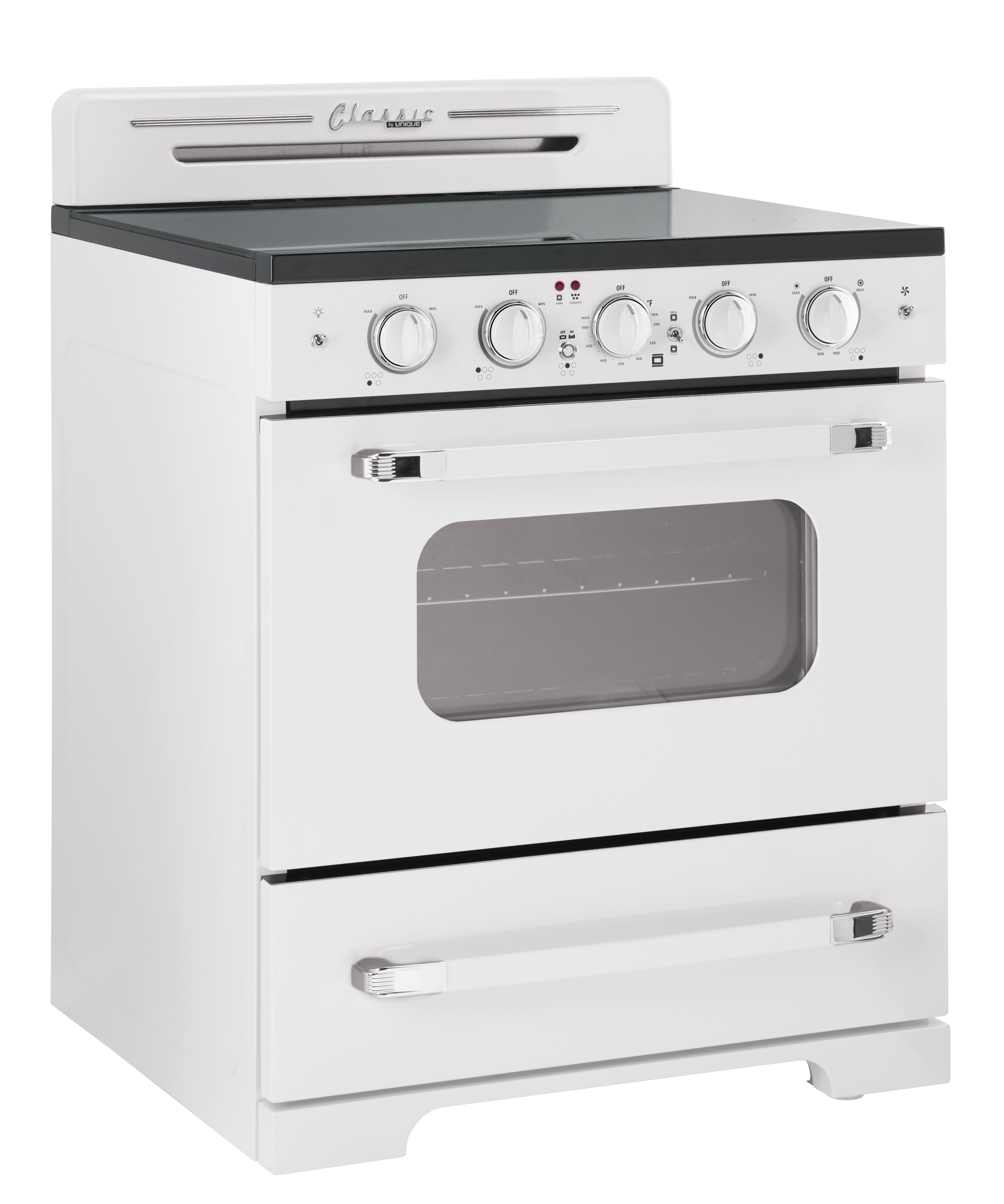 Unique Appliances - 3.9 cu. ft  Electric Range in Marshmallow White - UGP-30CR EC W