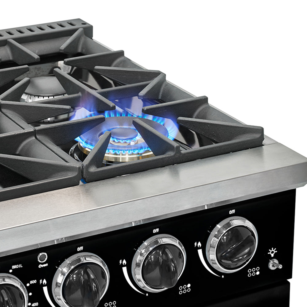 Unique Appliances - 5.2 cu. ft  Gas Range in Midnight Black - UGP-36CR B