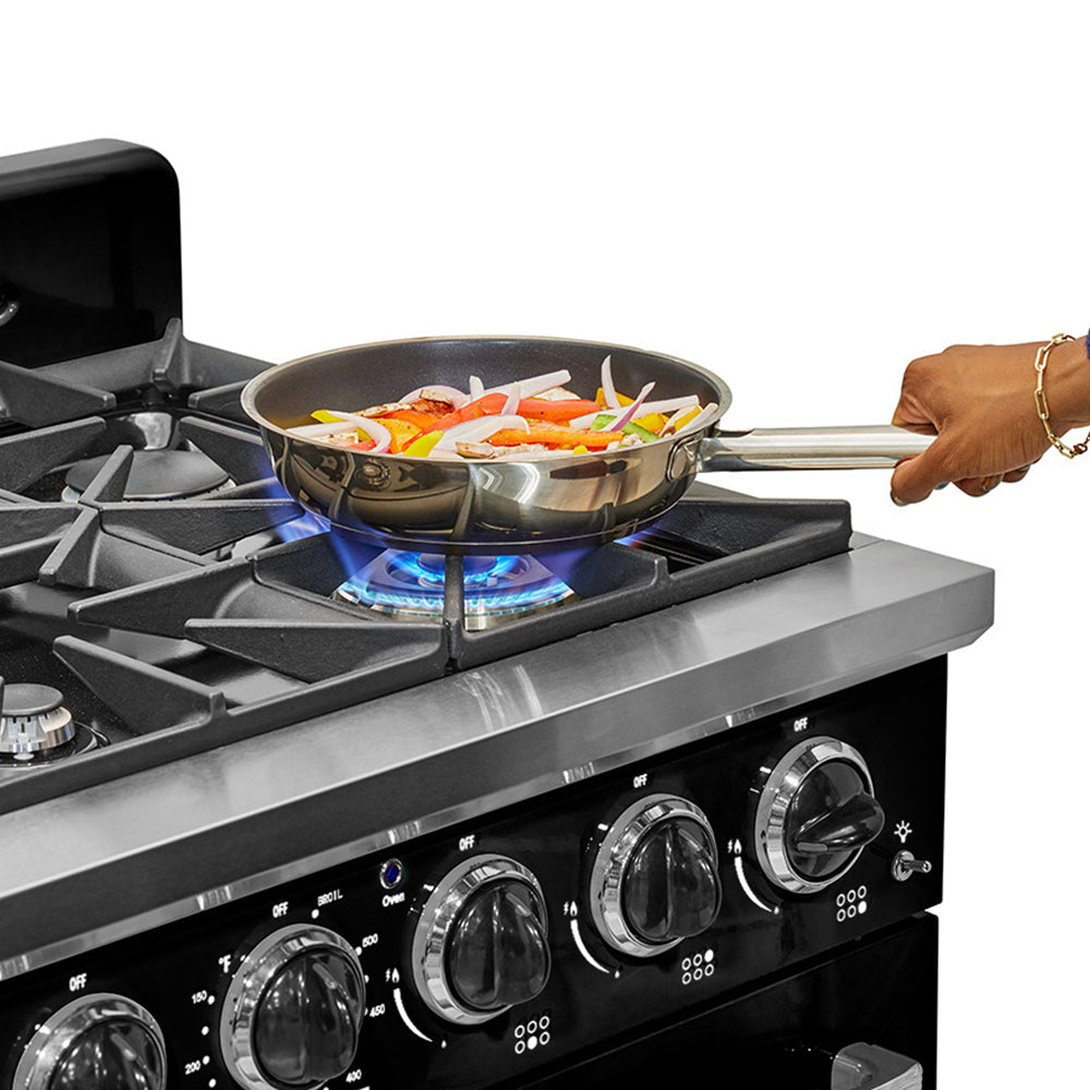 Unique Appliances - 5.2 cu. ft  Gas Range in Midnight Black - UGP-36CR B