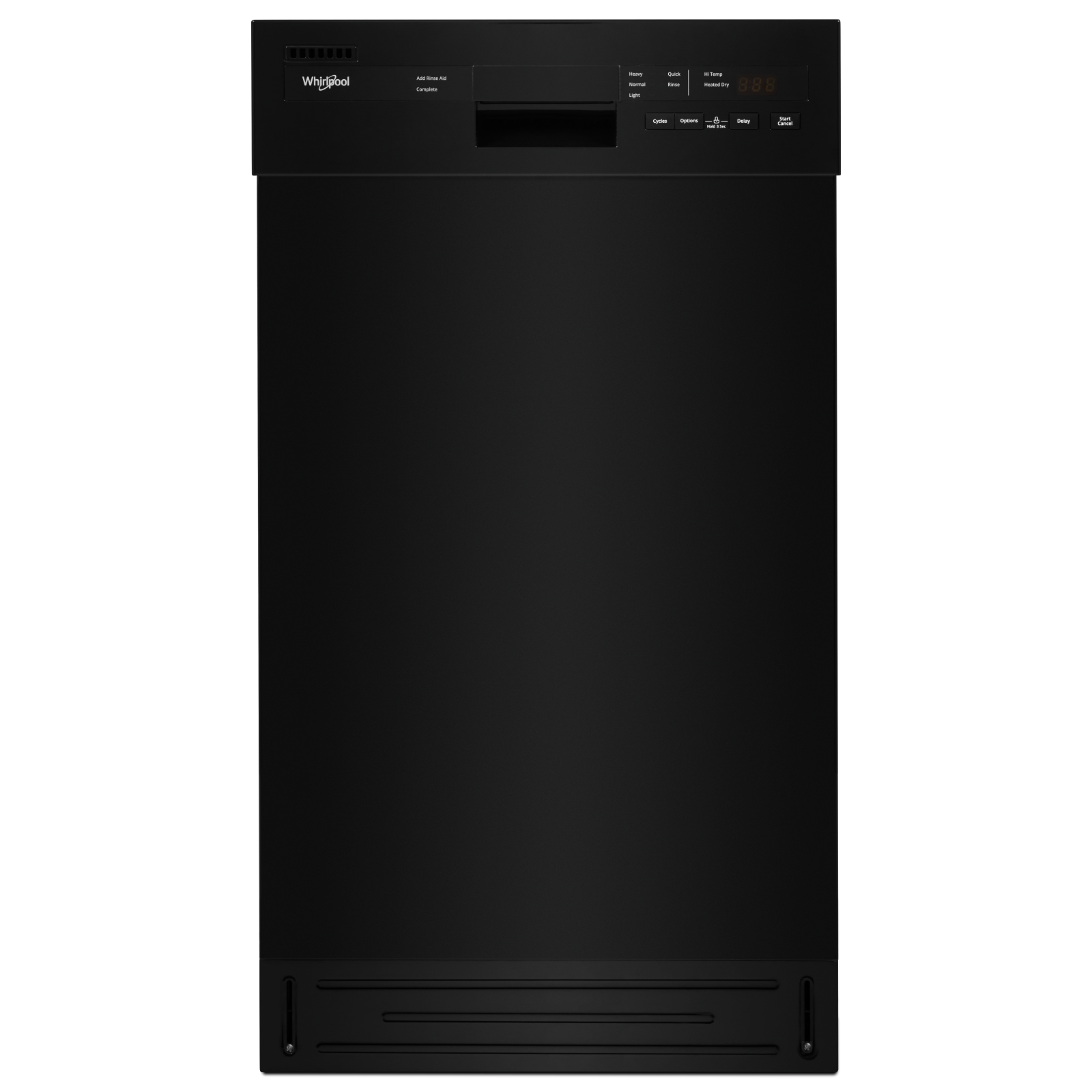 Whirlpool - 50 dBA Built In Dishwasher in Black - WDPS5118PB