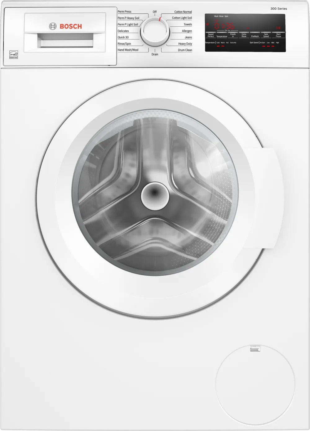 Bosch - 2.2 cu. Ft  Compact Washer in White - WGA12400UC