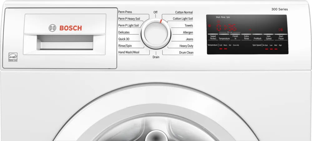 Bosch - 2.2 cu. Ft  Compact Washer in White - WGA12400UC