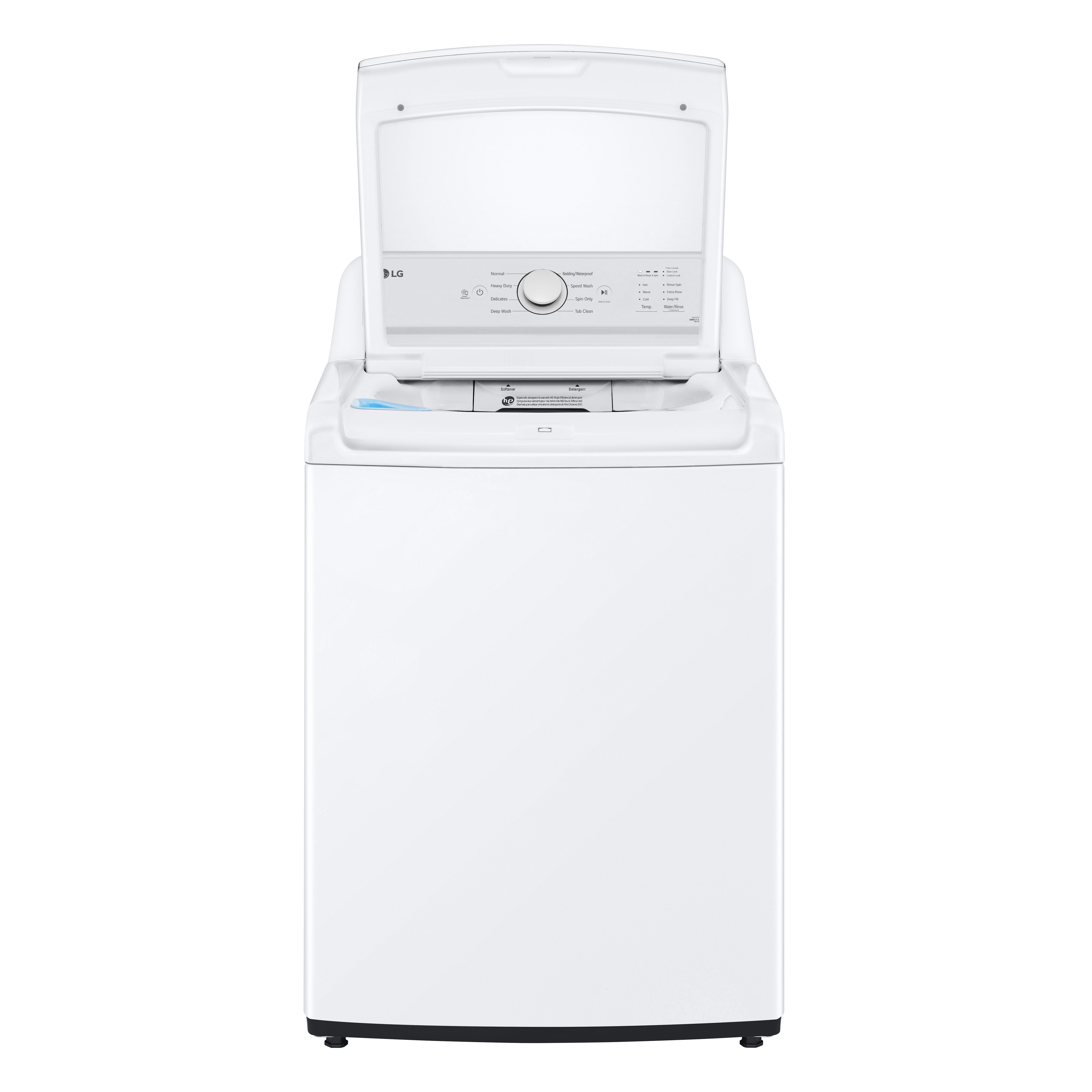 LG - 4.1 cu. Ft  Top Load Washer in White - WT6105CW