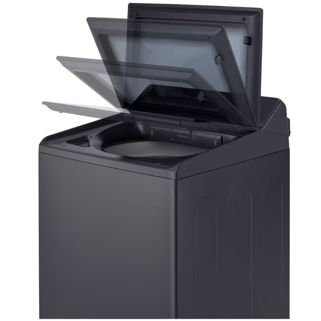 LG - 6.3 cu. Ft  Top Load Washer With ezDispense in Black - WT8600CB