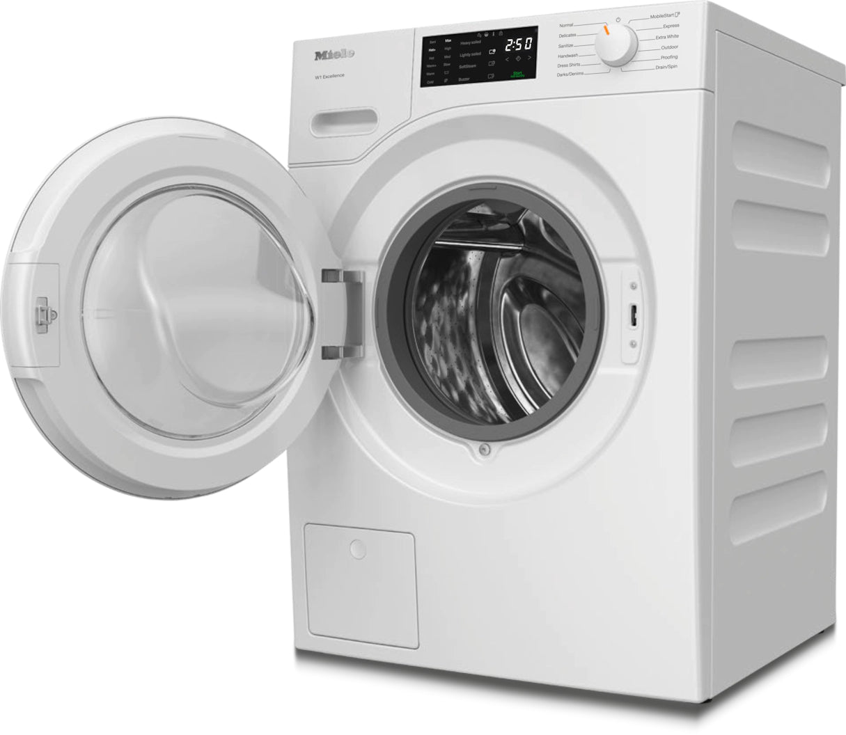 Miele - 2.3 cu. Ft  Front Load Washer in White - WXD160