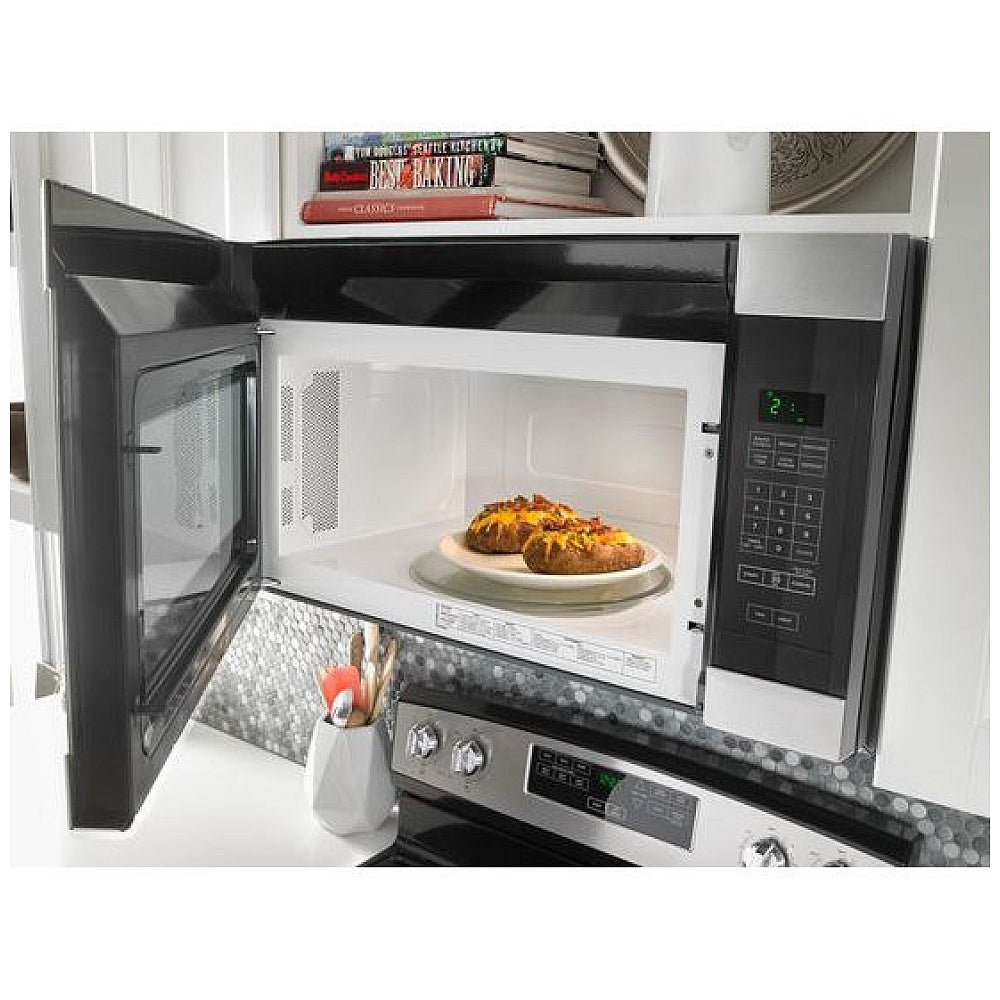 Amana - 1.6 cu. Ft  Over the range Microwave in White - YAMV2307PFW