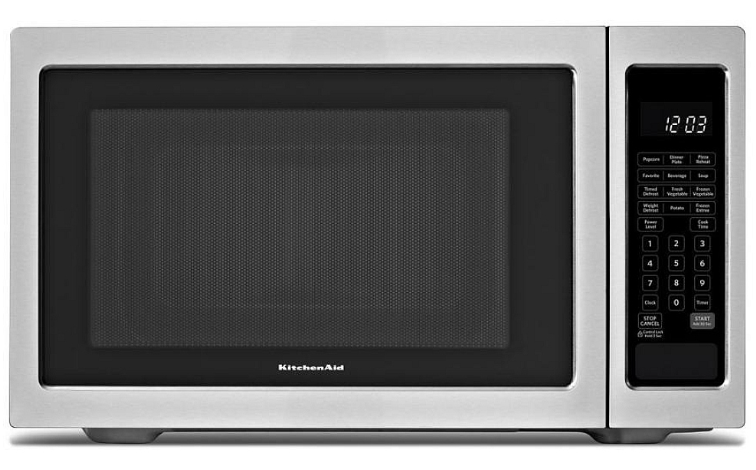 KitchenAid - 1.6 cu. Ft  Counter top Microwave in Stainless - YKCMS1655BS