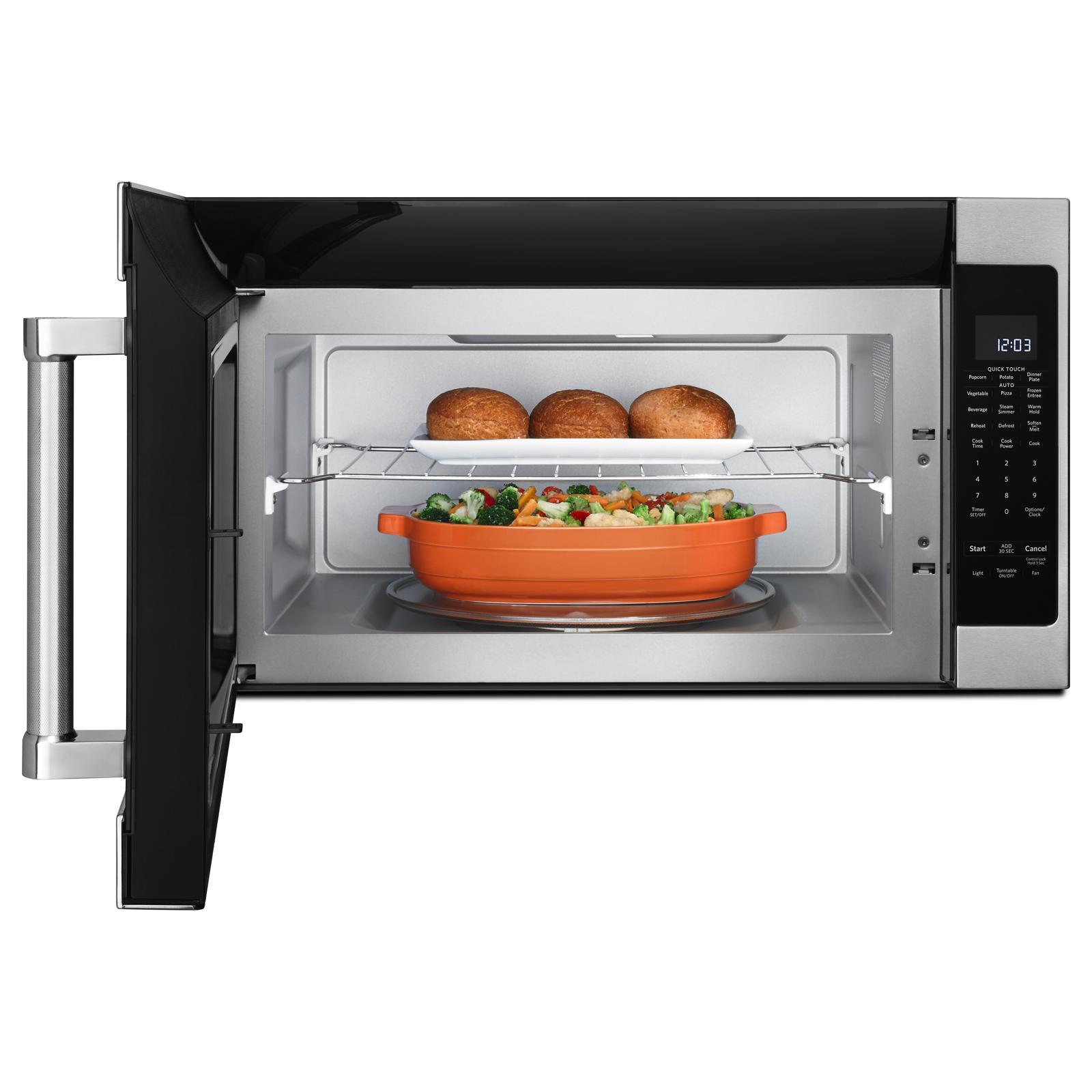 KitchenAid - 2 cu. Ft  Over the range Microwave in Stainless Steel - YKMHS120ES