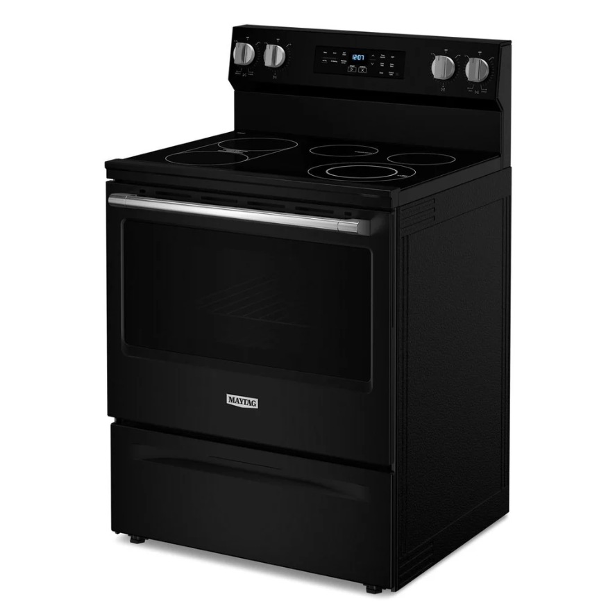 Maytag - 5.3 cu. ft  Electric Range in Black - YMFES6030RB