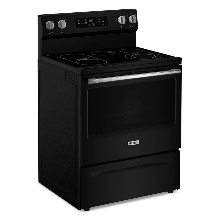 Maytag - 5.3 cu. ft  Electric Range in Black - YMFES6030RB