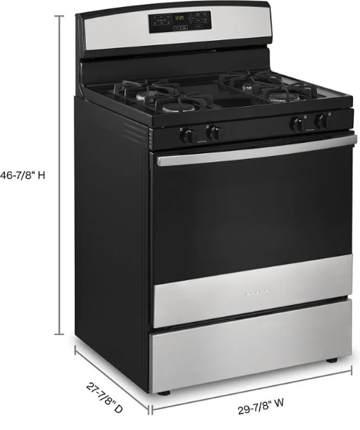Amana - 5 cu. ft  Gas Range in Stainless - AGR6603SMS