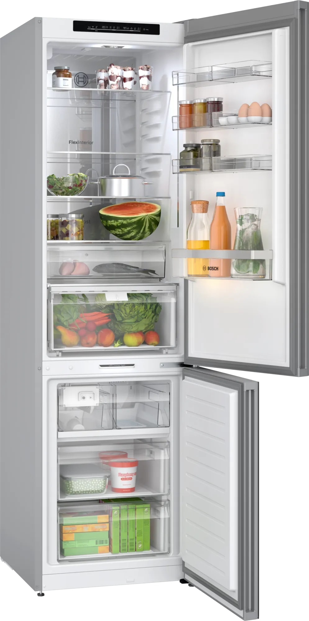 Bosch 23.625 Inch 12.8 cu. ft Bottom Mount Refrigerator in White B