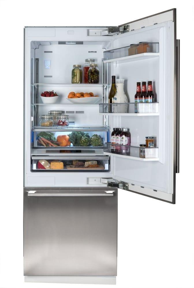 Blomberg - 29.8 Inch 16.4 cu. ft Built In / Integrated Bottom Mount Refrigerator in Stainless - BRFB1920SS