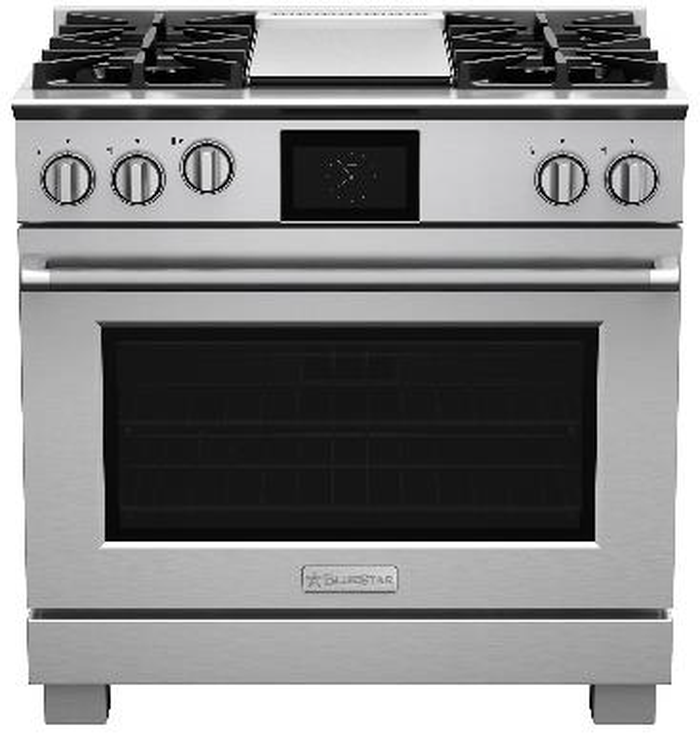 BlueStar - 35.875 Inch Dual Fuel Range in Stainless - BSDF364GW