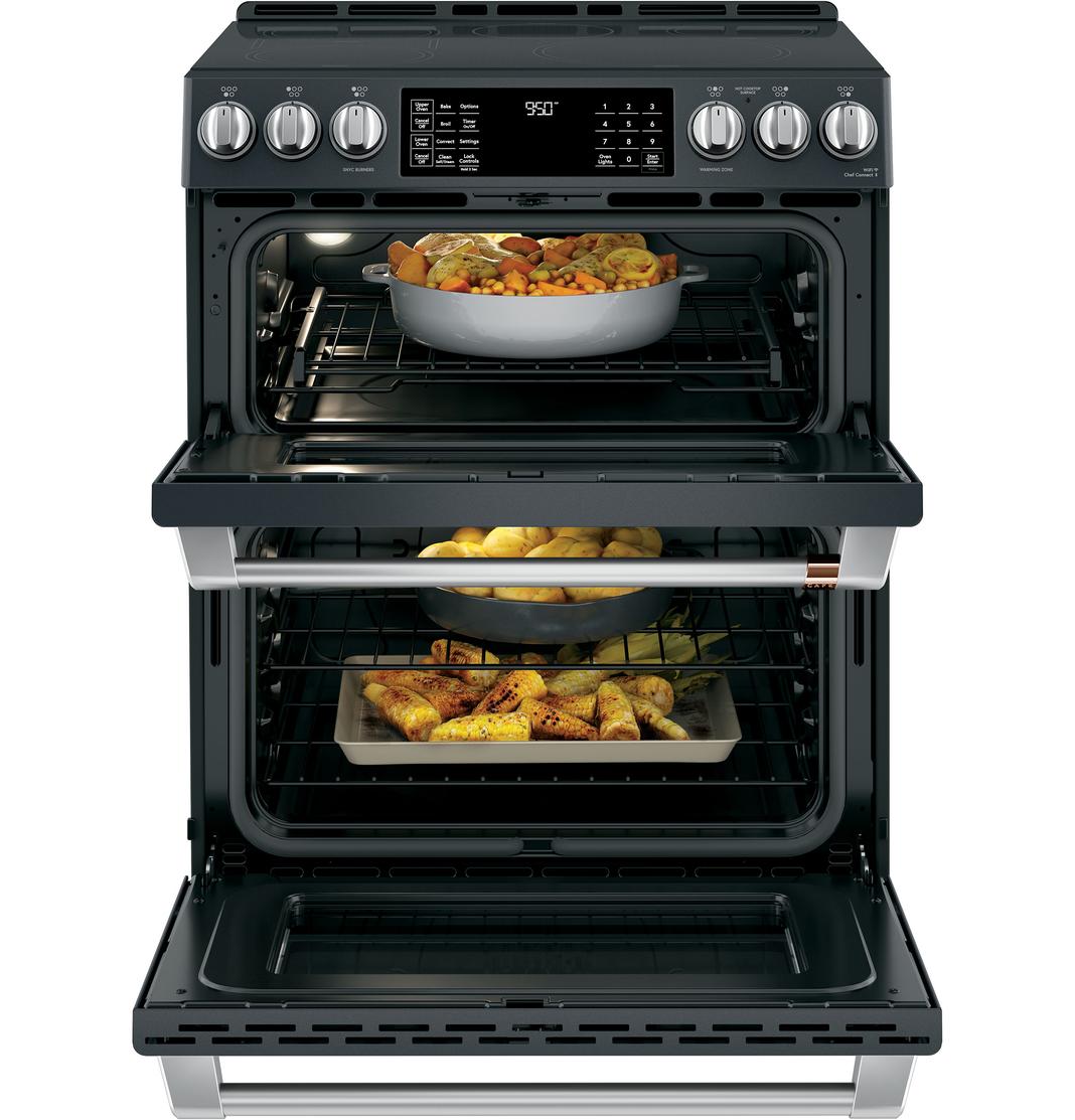 Café - 6.7 cu. ft  Induction Range in Black - CCHS950P3MD1