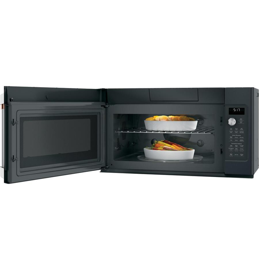 Café - 1.7 cu. Ft  Over the range Microwave in Black - CVM517P3MD1