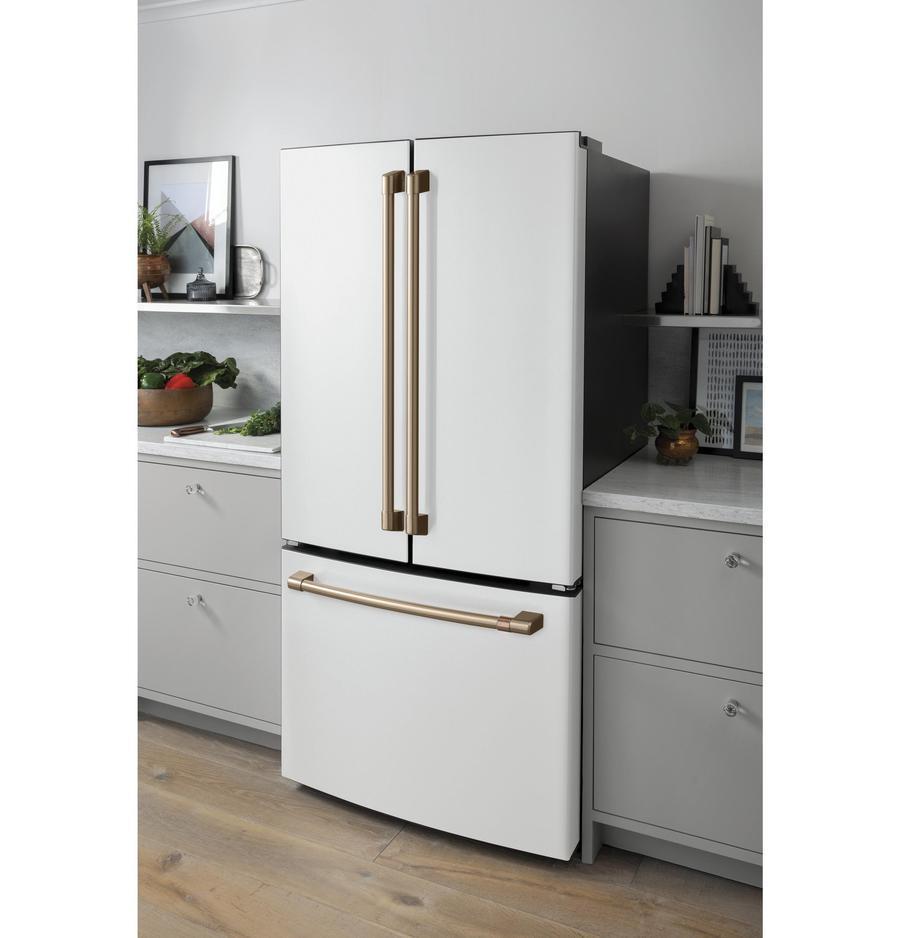 Café - 32.75 Inch 18.6 cu. ft French Door Refrigerator in White - CWE19SP4NW2