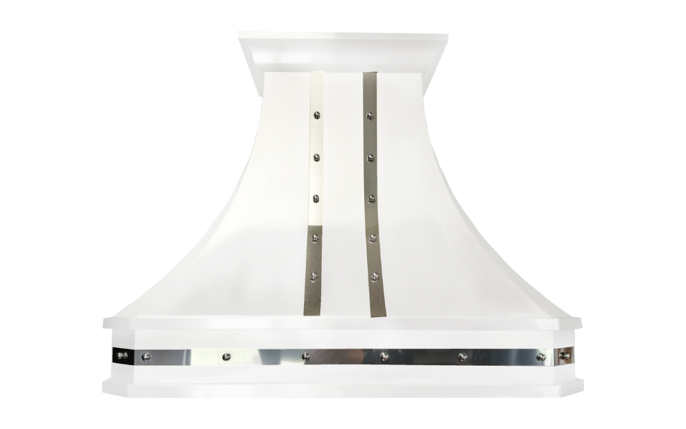 Cyclone - 41.75 Inch 600 CFM Wall Mount and Chimney Range Vent in White - DCB40642WHC
