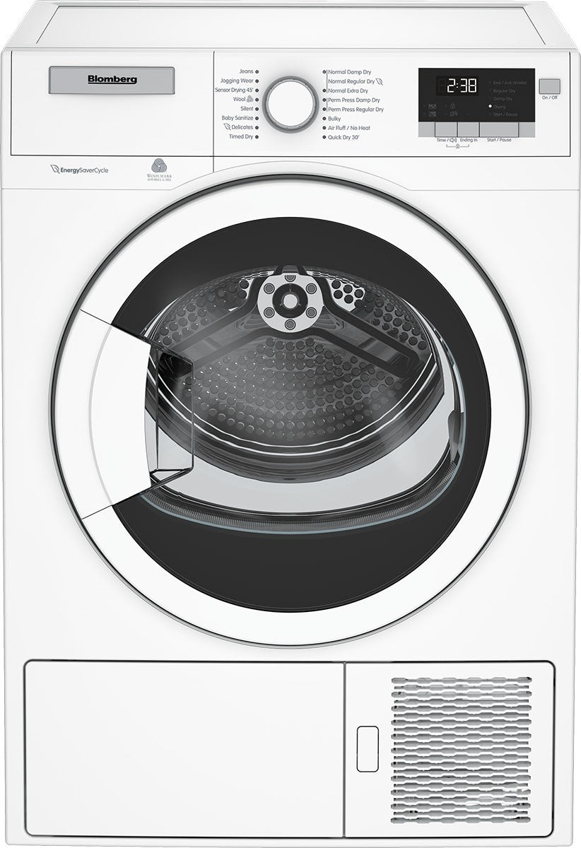 Blomberg - 4.1 Ft  Compact Dryer in White - DHP24404W