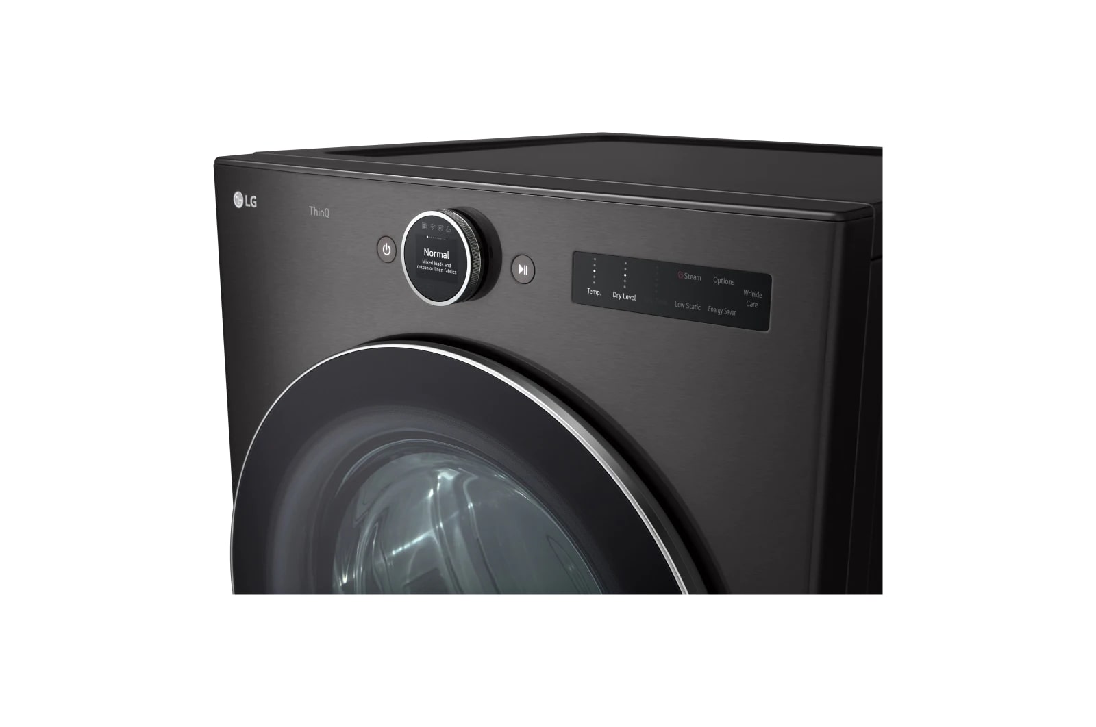 LG 7.4 cu. Ft Electric Dryer in Black Stainless DLEX6700B