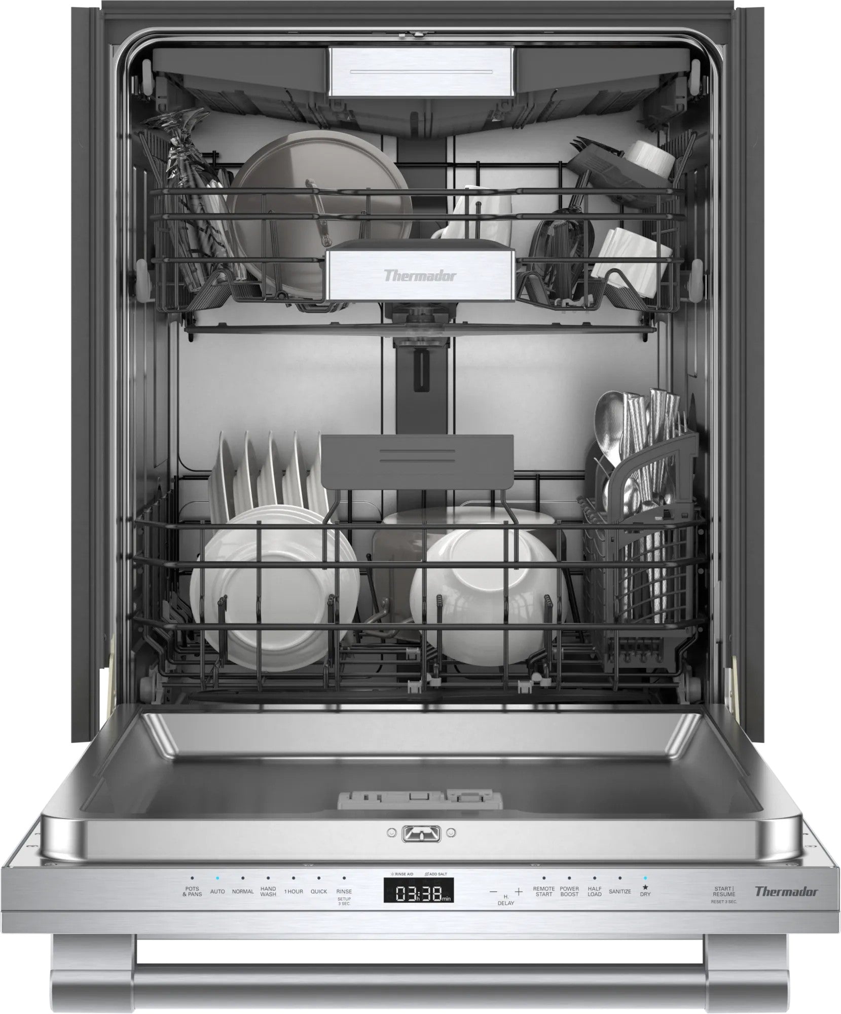 Thermador - 44 dBA Built In Dishwasher in Stainless - DWHD760CFP