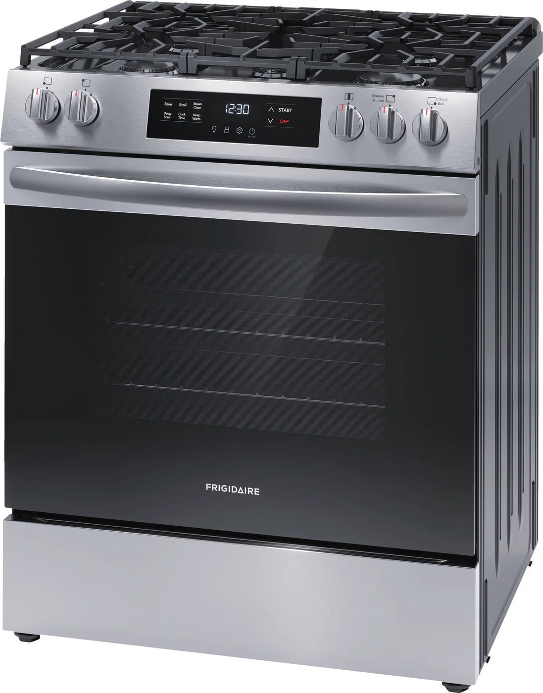 Frigidaire - 5.1 cu. ft  Gas Range in Stainless - FCFG3062AS