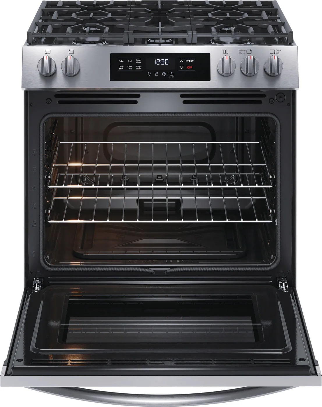 Frigidaire - 5.1 cu. ft  Gas Range in Stainless - FCFG3062AS