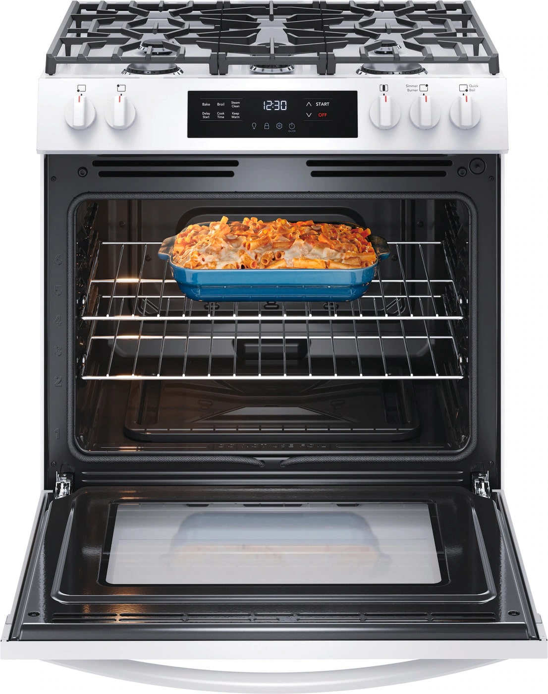 Frigidaire - 5.1 cu. ft  Gas Range in White - FCFG3062AW