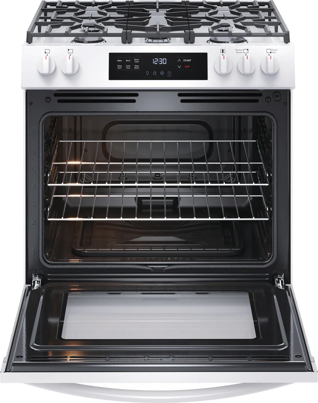 Frigidaire - 5.1 cu. ft  Gas Range in White - FCFG3062AW