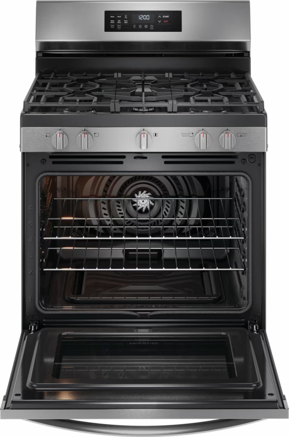 Frigidaire - 5.1 cu. ft  Gas Range in Stainless - FCRG3083AS