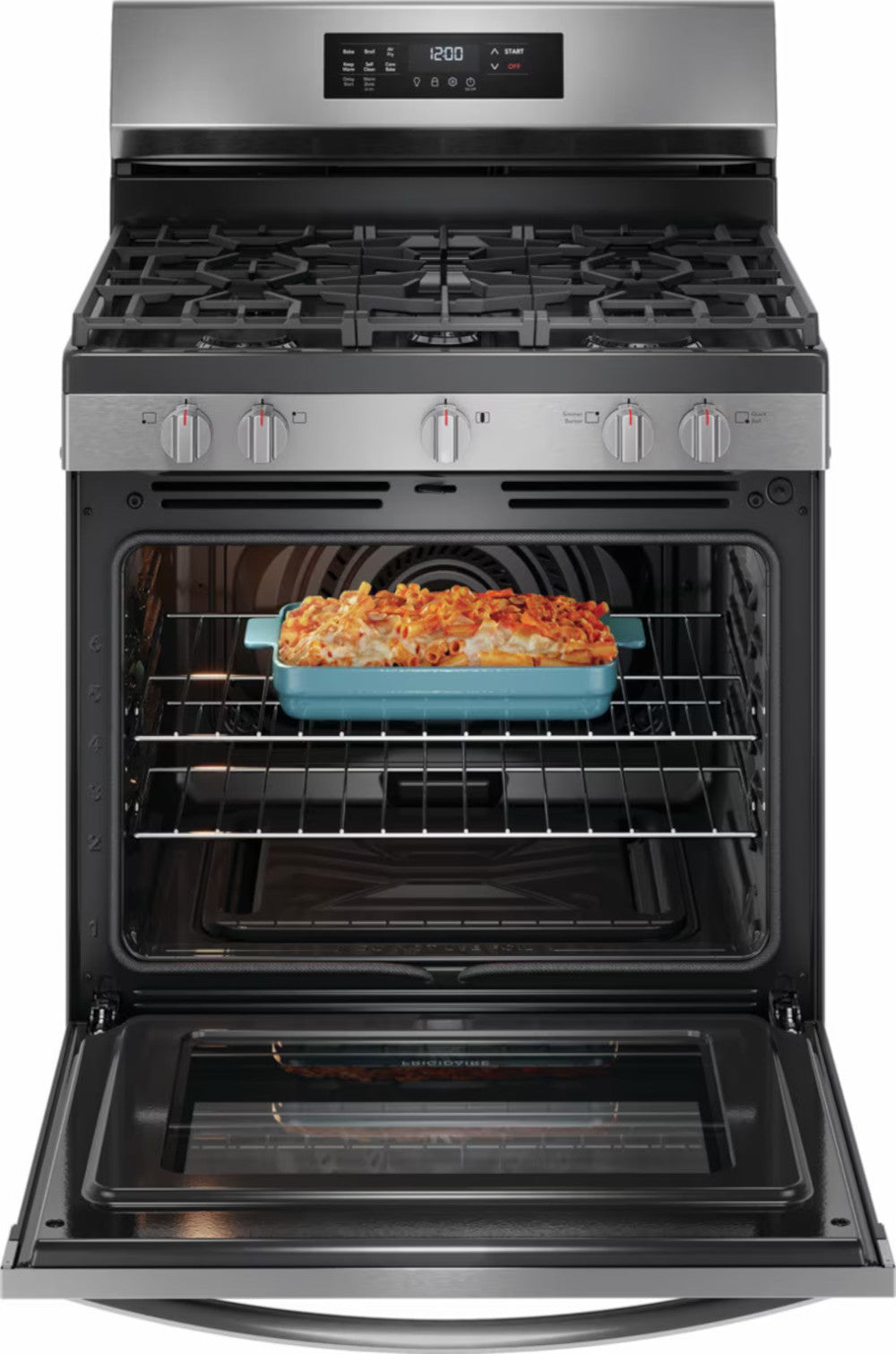 Frigidaire - 5.1 cu. ft  Gas Range in Stainless - FCRG3083AS