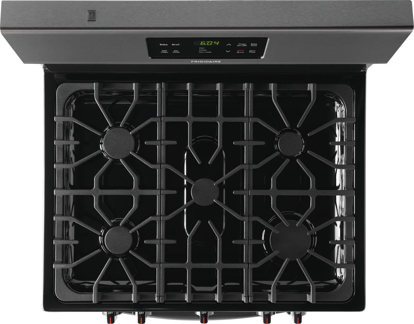 Frigidaire - 5 cu. ft  Gas Range in Black Stainless - FFGF3054TD