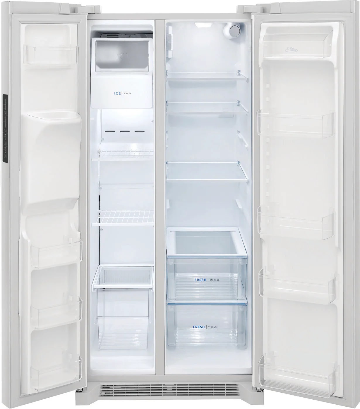 Frigidaire - 33.125 Inch 22.3 cu. ft Side by Side Refrigerator in White - FRSS2323AW