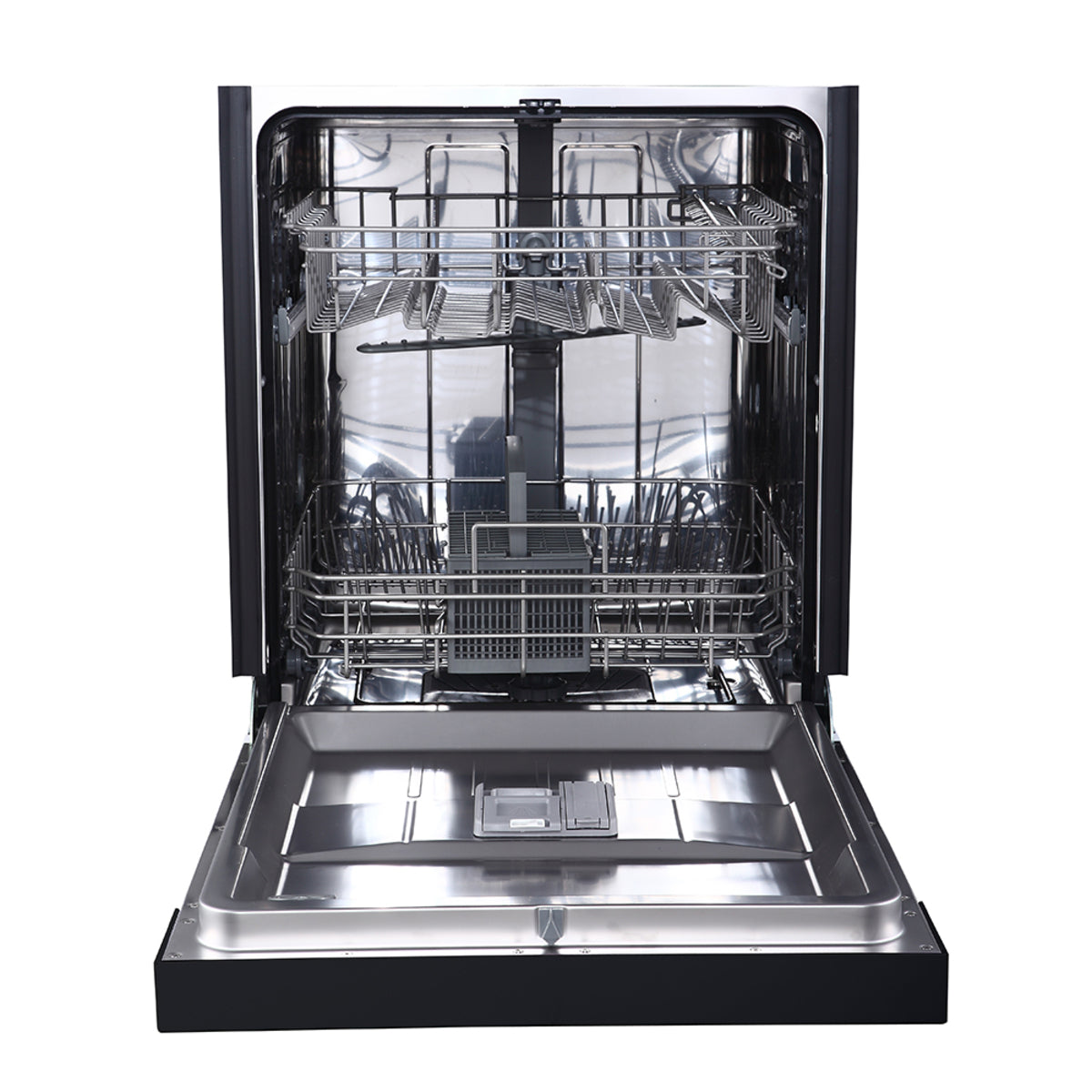 GE - 55 dBA Built In Dishwasher in Black - GBF410SGPBB