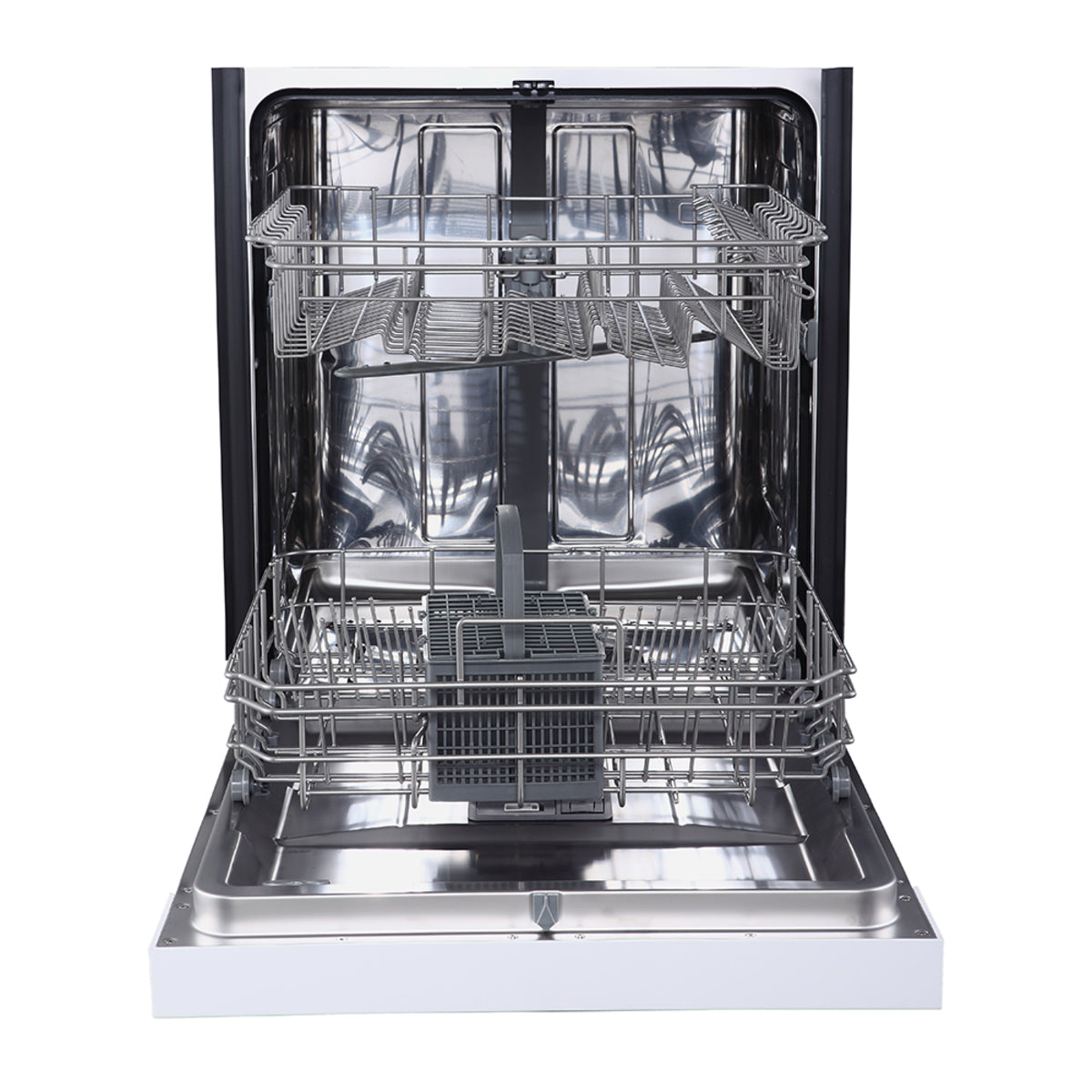 GE - 55 dBA Built In Dishwasher in White - GBF410SGPWW