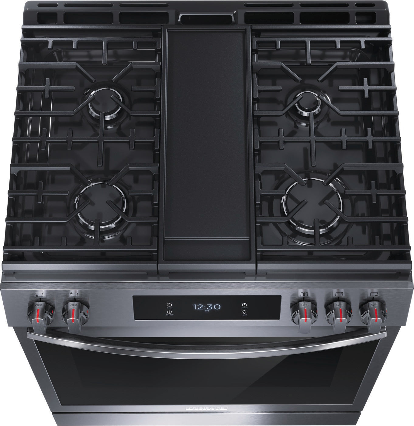 Frigidaire Gallery - 6 cu. ft  Gas Range in Black Stainless - GCFG3060BD