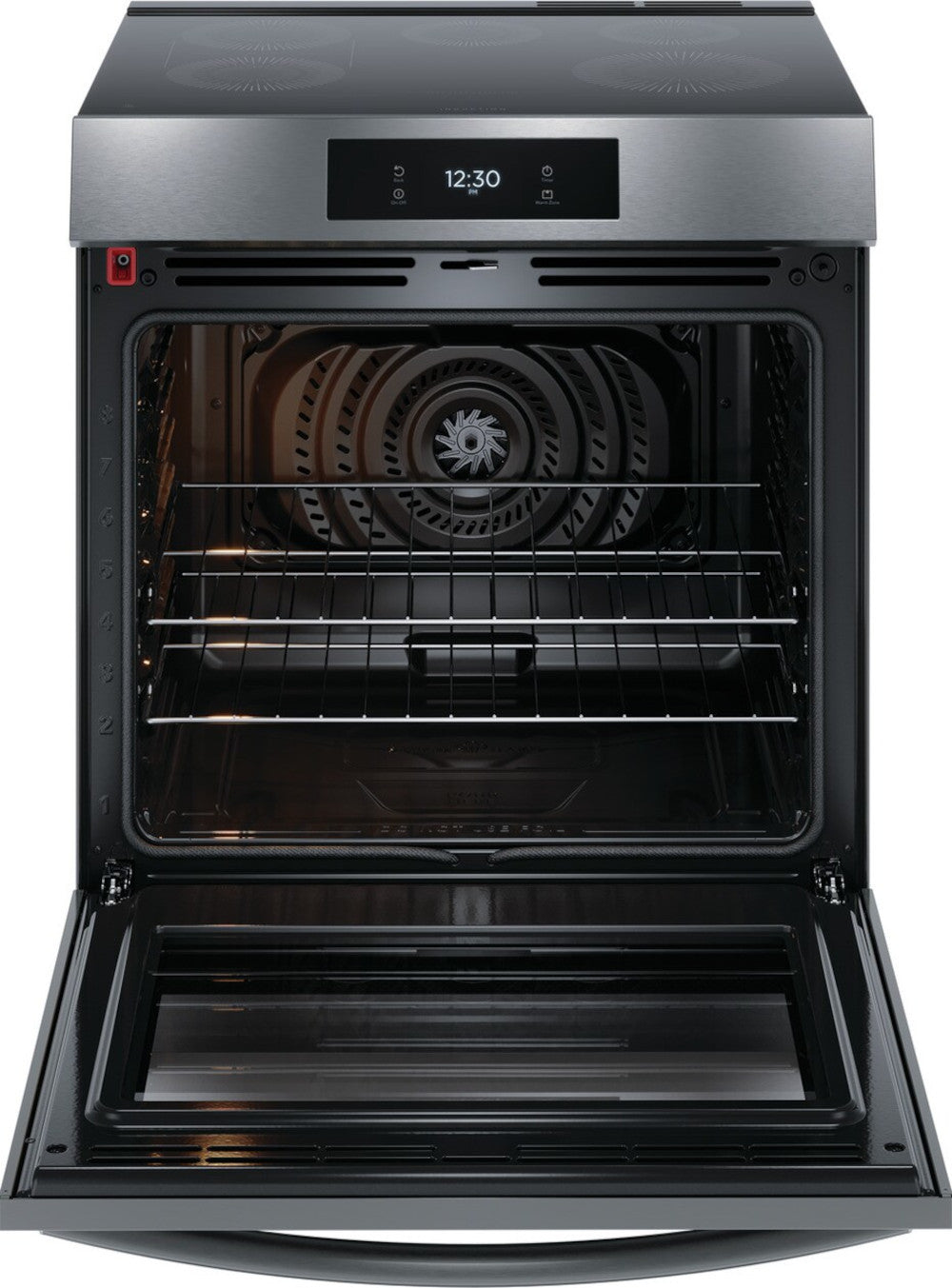 Frigidaire Gallery - 6.2 cu. ft  Induction Range in Black Stainless - GCFI306CBD