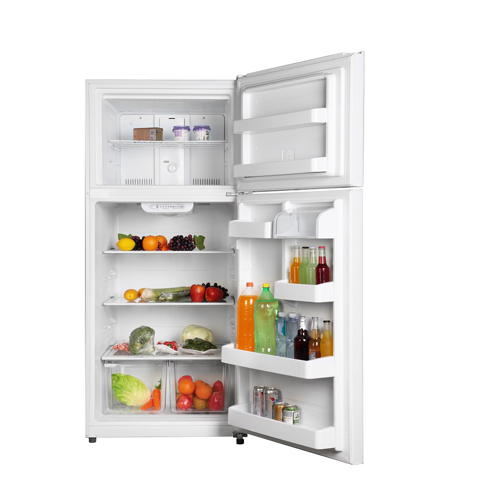 GE - 29.53 Inch 18 cu. ft Top Mount Refrigerator in White - GTS18FTLKWW