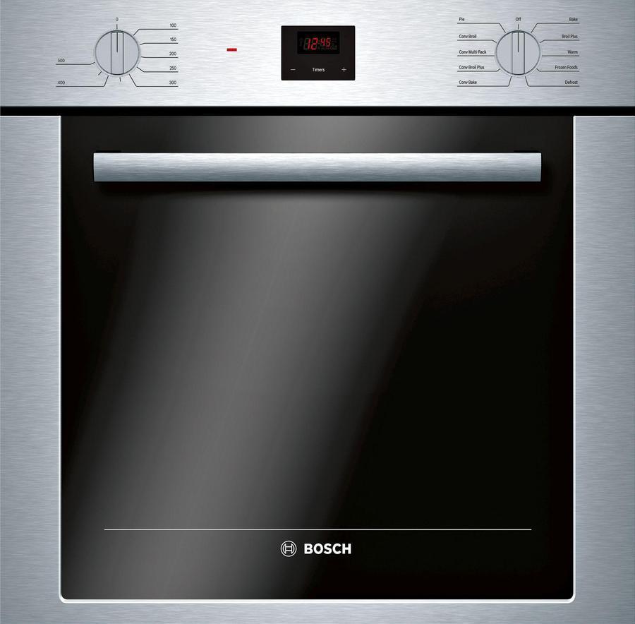 Bosch - 2.5 cu. ft Single Wall Oven in Stainless - HBE5453UC