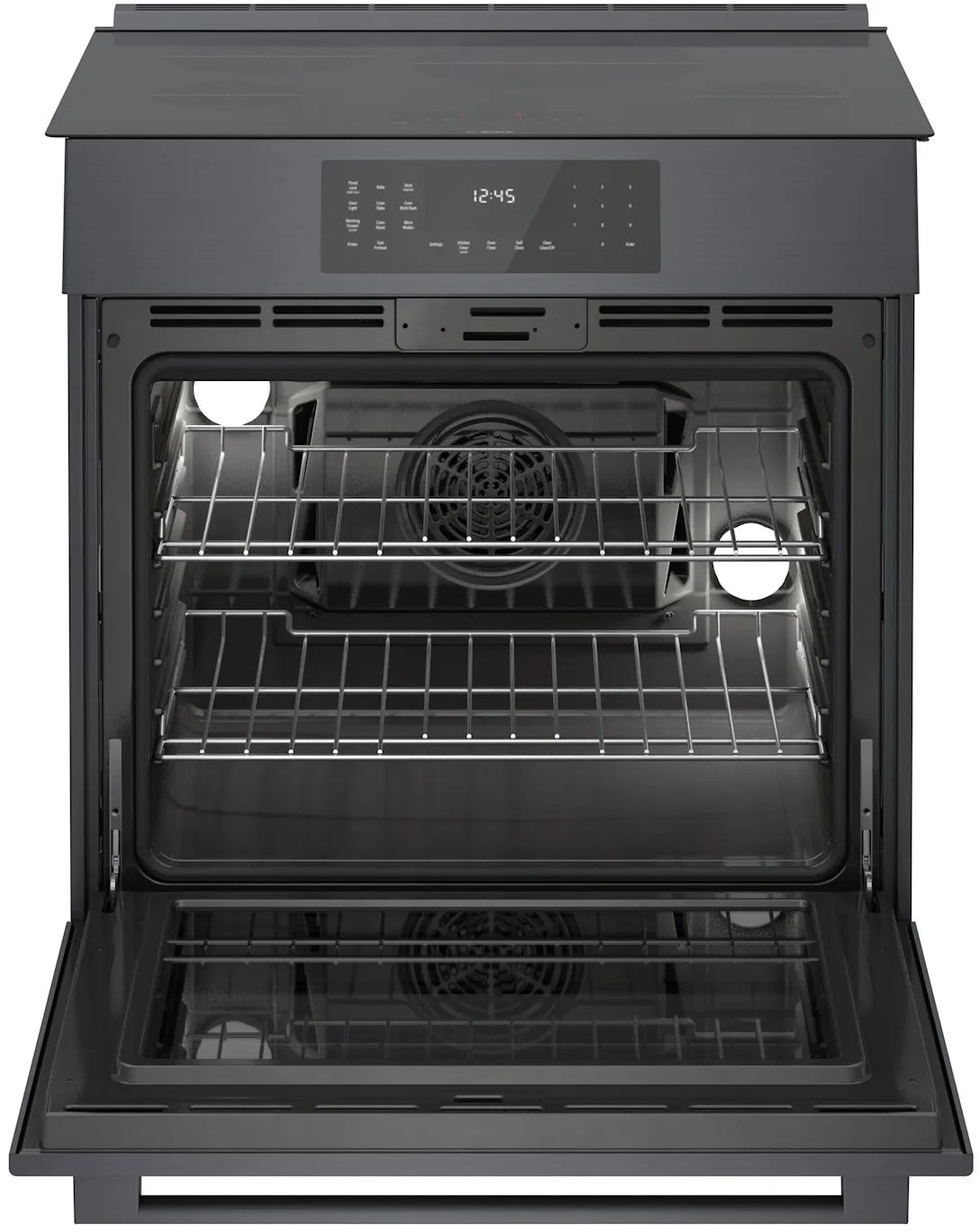 Bosch 4.6 cu. ft Induction Range in Black Stainless HII8047C