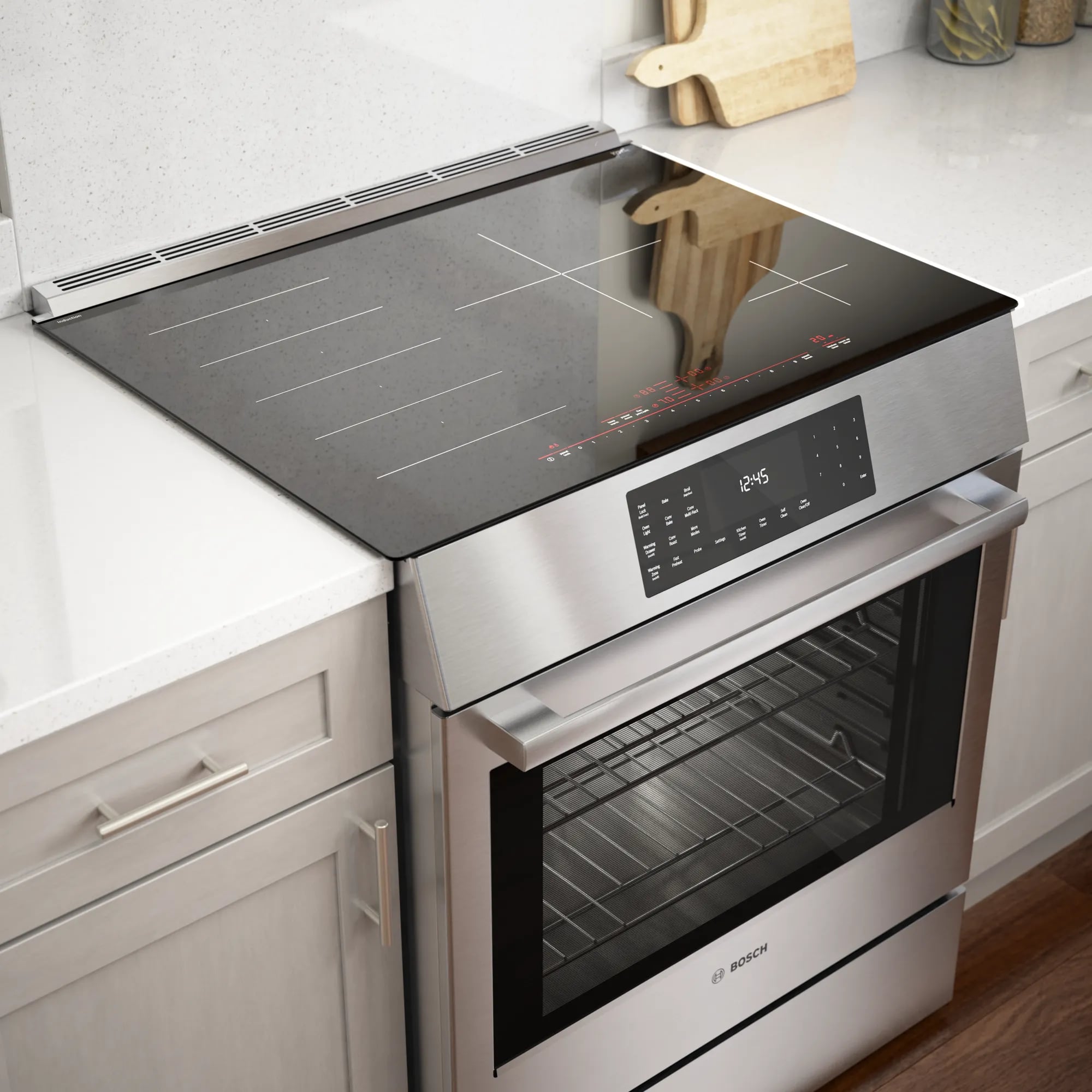 Bosch 4.6 cu. ft Induction Range in Stainless HIIP057C