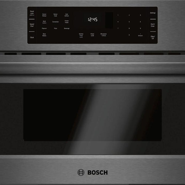 Bosch 1.6 cu. ft Speed Wall Oven in Black Stainless HMC80242UC