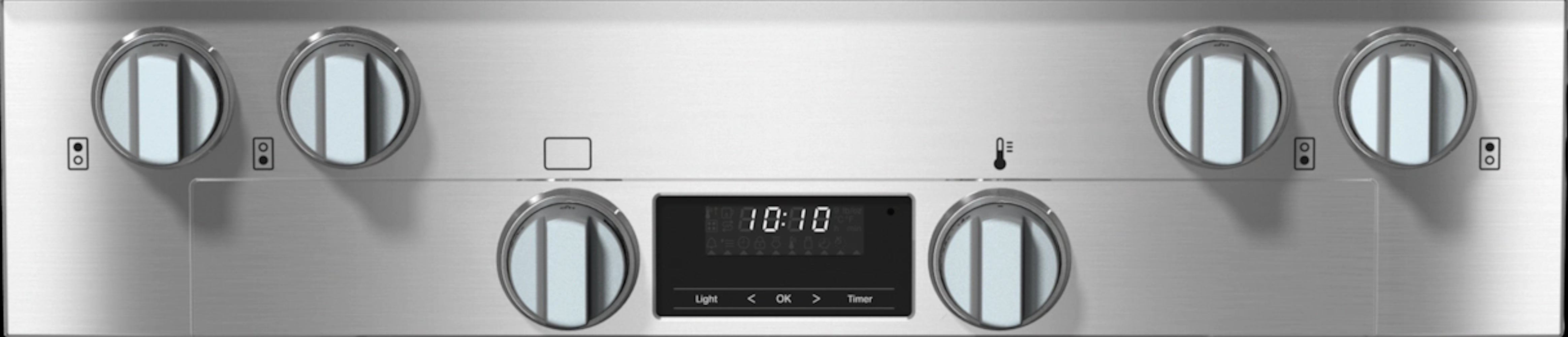 Miele - 5 cu. ft  Gas Range in Stainless - HR 1124-3 G AG