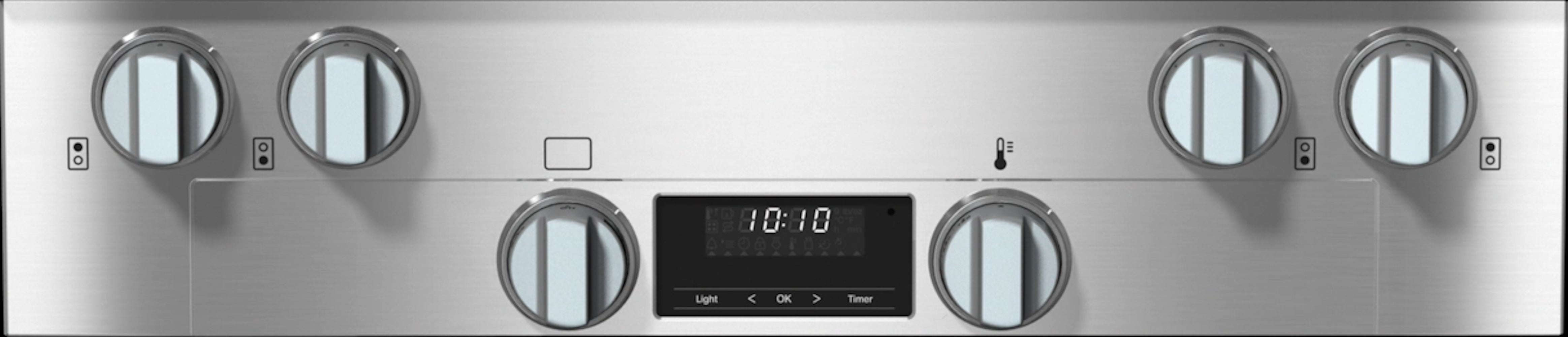 Miele - 5 cu. ft  Gas Range in Stainless - HR 1724-3 G DF