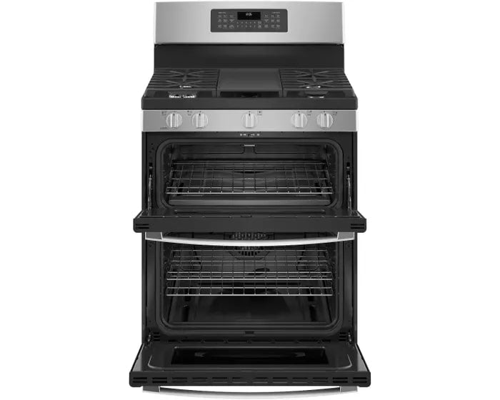 GE - 6.8 cu. ft  Gas Range in Stainless - JCGBS86SPSS