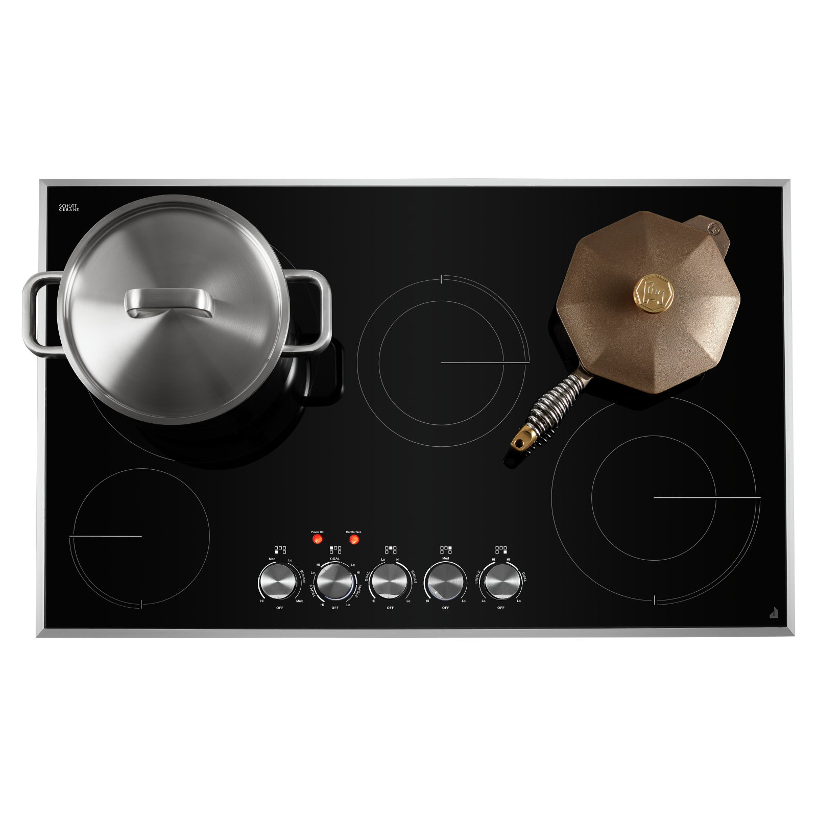 JennAir - 36.3125 inch wide Electric Cooktop in Stainless - JEC3536HS