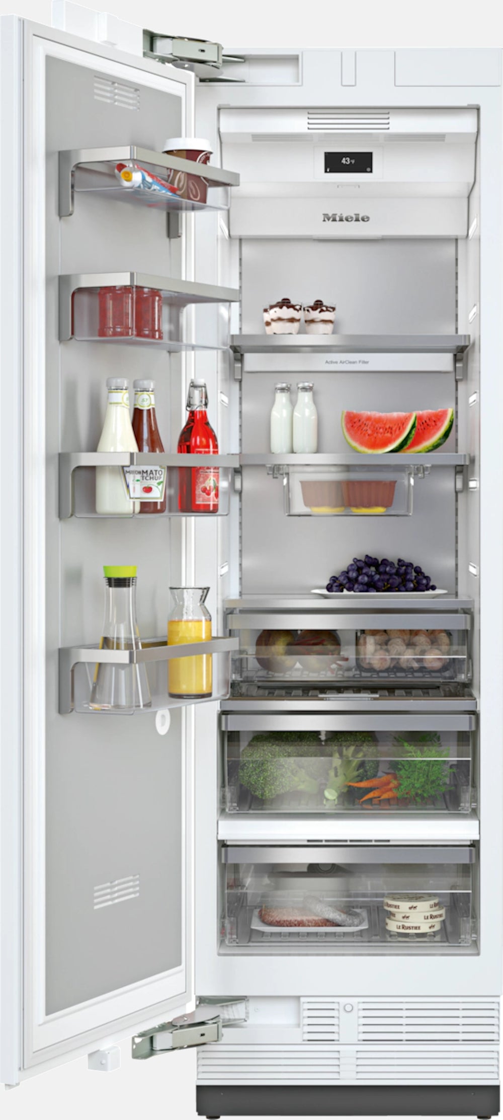 Miele - 23.8 Inch 12.96 cu. ft Built In / Integrated Refrigerator in Panel Ready - K2612VI